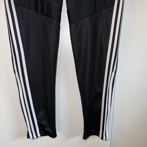 Adidas Women’s Black White Stripe Jogger Track Pants Large EUC - Picture 2 of 13